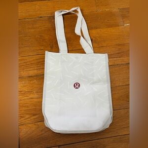 lululemon athletica White Shopping Tote Bag-Small